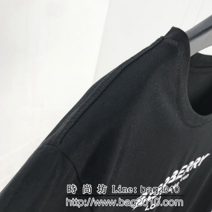 BURBERRY巴寶莉 19早春新款 字母熊圖案 數碼直噴工藝 黑色短袖 男女同款 ydi2483